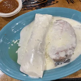 Mini burrito and Chile relleno it's awesome