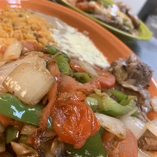 a plate of food on a table