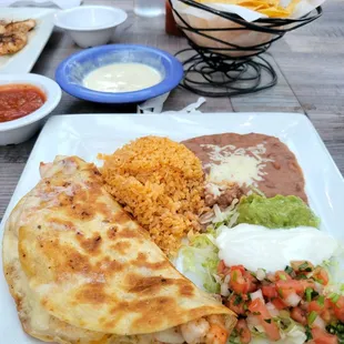 Quesadilla dinner