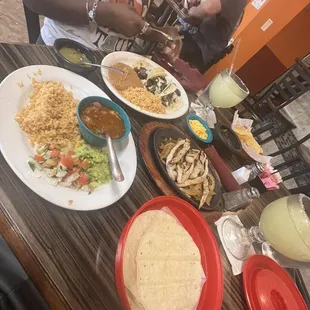 Chicken Fajita and street taco