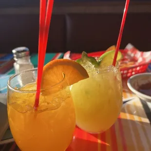 Mango and spicy margarita.