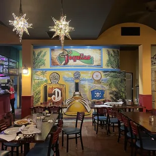 the dining area