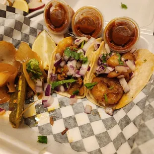 Shrimp street tacos