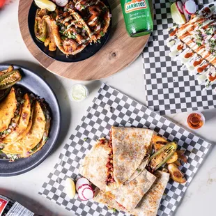 quesadillas and quesadillas