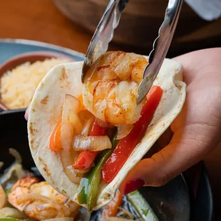 Shrimp Fajitas