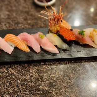 $50 chefs choice Nigiri.  Amazing.