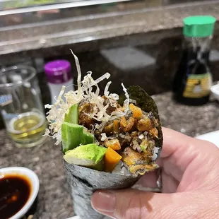 Salmon Skin Hand Roll