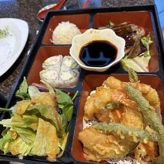 Beef Teriyaki with Tempura Combo Bento Box