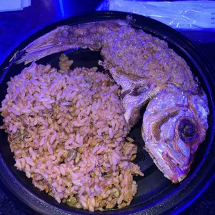 Red snapper with jollof