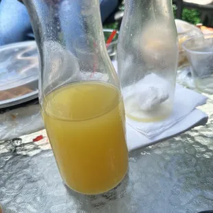 Bottomless mimosas--basically juice