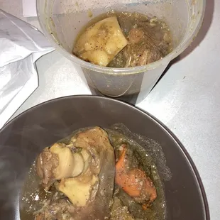 Cow foot soup
