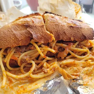 Senegalese Street Style Spaghetti Sandwich