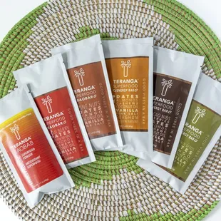 Energy  Bar Snacks and baobab powder.