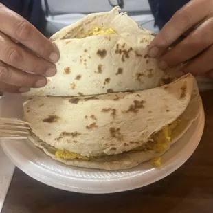 Size of the tacos