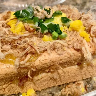 Salted Egg & Pork Floss Sponge Cake