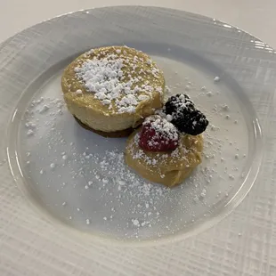 Peanut Butter Cheesecake w/ Peanut Butter Mousse and Fresh Berries