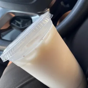 Not even a full cup of horchata