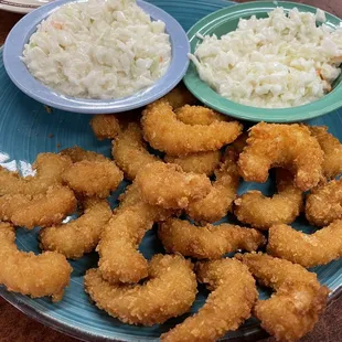 Fried Shrimp and coleslaw x 2