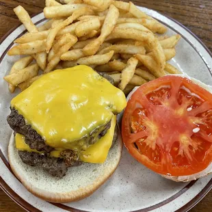 Double Cheeseburger &amp; French Fries