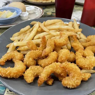 Fried shrimp lunch