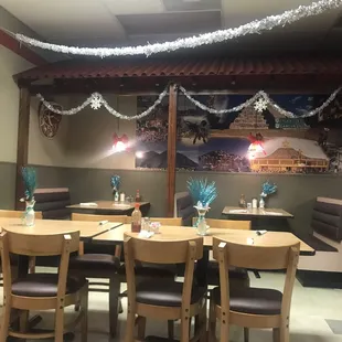 the dining area