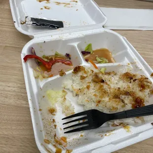 Demolished plate