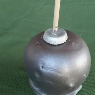 Christmas caramel apple the size of a softball!