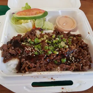 Beef teriyaki plate! My favorite item from the menu