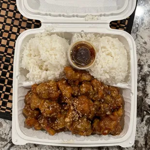 Honey garlic chicken