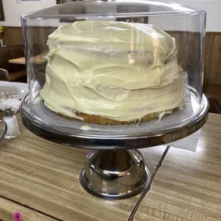 Homemade lemon swirl cake