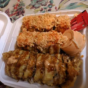 Mexican roll and shrimp tempura roll
