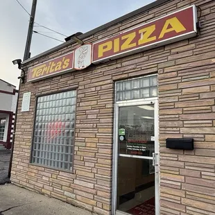 The entrance