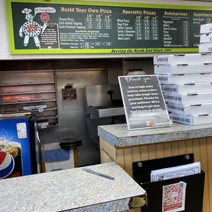 a pizza order