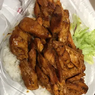 Spicy chicken teriyaki