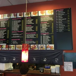 In-store menu board