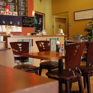 the interior of a restaurant