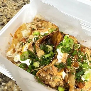 Secret menu: teriyaki chicken tacos