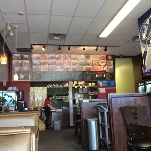 the interior of a restaurant