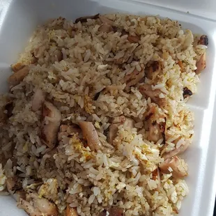 is that fried rice really with no vegetable idiot thanks for wasting my time n money