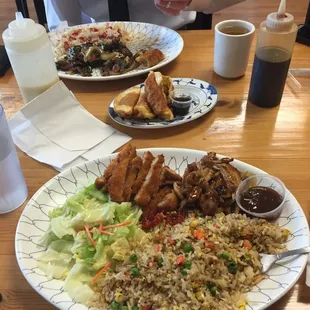 Chicken Katsu/Chicken Teriyaki with Fried Rice.