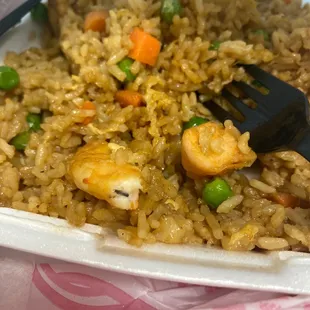 Shrimp that was not deveined and you can see the poop!!!