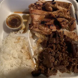 Beef and Chicken Teriyaki