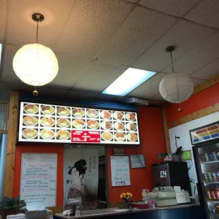 Menu board