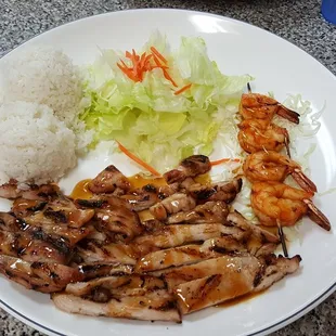 Chicken and Prawn Teriyaki combo special (Warren)