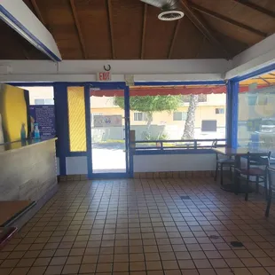 Inside the restaurant