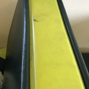 a close up of a piece of food