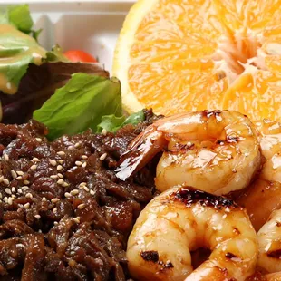 Ribeye Steak &amp; Shrimp Bento Box!