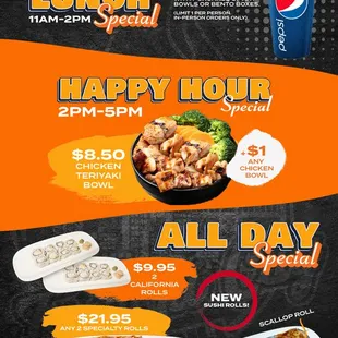 LIMITED TIME SPECIALS!