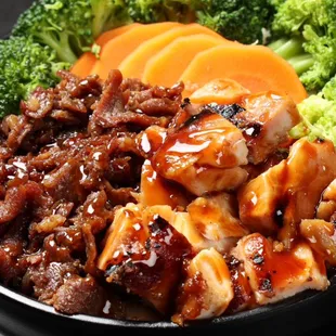 Ribeye Steak &amp; Chicken Bowl w/ Veggies