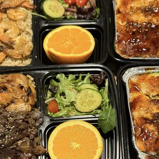 D. Steak & Shrimp Bento Box